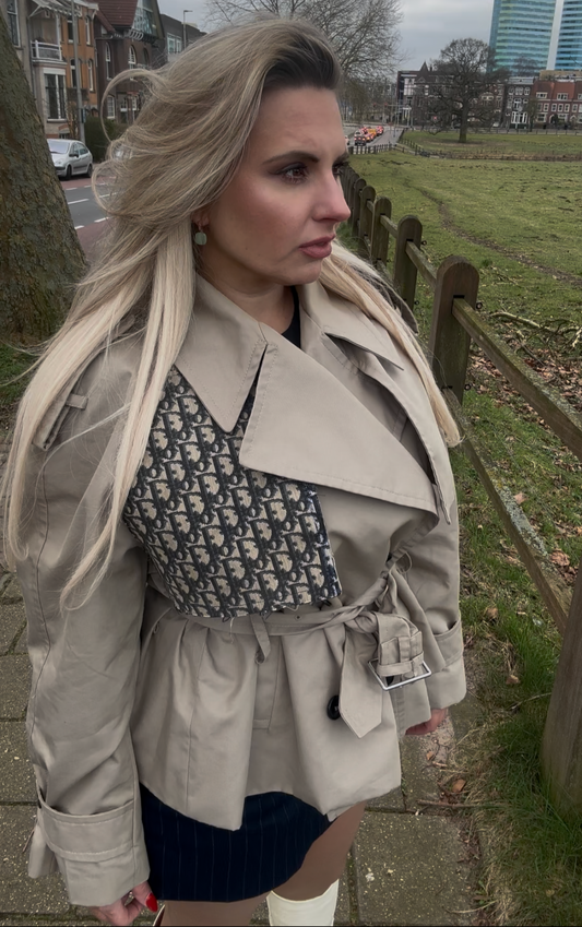 Trendcoat met vintage Dior